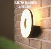 Elektrikle Çalışır, 10 Watt, 3000 Kelvin Led Aplik, İç ve Dış Mekan, Bahçe Duvar Armatürü, Led Aplik thumbnail 1