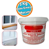Lake Emaye Macunu Akril Tahta Ahşap Sunta Mdf Yonga Kontrplak Duralit Dolgu Tamir Macunu Beyaz 3 Kg - 1