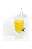 Parti Damacanası Cam Şerbetlik Lüks 2 Litre Kokteyl Limonata Meşrubat Sebil - 4