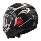 LS2 ADVANT 2 TAPE MAT SİYAH-BEYAZ KASK thumbnail 8