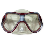 Star Diving Temper Camlı Dalış Maskesi Yetişkin - 51710-KIRMIZI - 2