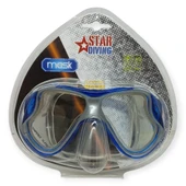 Star Diving Temper Camlı Dalış Maskesi Yetişkin - 51709-MAVİ - 4