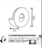 Elektrikle Çalışır, 10 Watt, 3000 Kelvin Led Aplik, İç ve Dış Mekan, Bahçe Duvar Armatürü, Led Aplik thumbnail 5