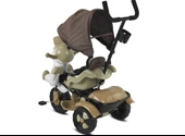Babyhope 125a Yupi Triycle 3 Tekerli Kontrollü Bisiklet (pedli) Kahve - 3