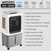 Weston WS-120 Uzaktan Kumandalı Hava Soğutucu - 2