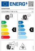 Goodyear 225/50 R17 98V XL UltraGrip 8 Performance Oto Kış Lastiği (Üretim Yılı: 2024) - 2