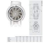 Soler & Palau TD 350/125 Susturuculu Ultra Sessiz 360 m³/h Ø125mm Yuvarlak Kanal Fanı Soler Palau Silent Tasarruflu AGMair Agm Havalandırma - 3