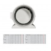 Soler & Palau TD 2000/315 Susturuculu Ultra Sessiz 1760 m³/h Ø 315mm Yuvarlak Kanal Fanı Soler Palau Silent Tasarruflu AGMair Agm Havalandırma Metal Fan - 3