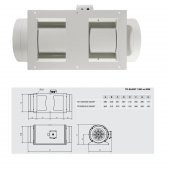 Soler & Palau TD 2000/315 Susturuculu Ultra Sessiz 1760 m³/h Ø 315mm Yuvarlak Kanal Fanı Soler Palau Silent Tasarruflu AGMair Agm Havalandırma Metal Fan - 4