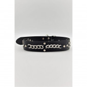 DESİNGSHOP Hakiki Deri Ayarlanabilir Büyük Irk Köpek Tasması 4 Cm X 67 Cm Boyun Ölçüleri: 45 - 59 Cm - 1