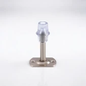 Kapı Stoperi 5 ADET Tamponu Gümüş Krom 8 cm Metal Kapı Durdurucu Tutucu Kapı Altı Üstü Kolu Stopu - 6