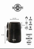 TANQ BENTO TITAN BLACK (500cc-benekli siyah) - 1