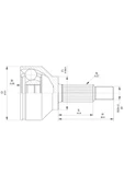 Ecofıx KRL1549ECF Aks Kafası Dış Trafıc Iı 1.9 Dci 01 Uyumlu - 1