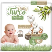 Baby Turco Bebek Bezi 2 Numara Mini 3-6 Kg 2*84 168 Adet thumbnail 1