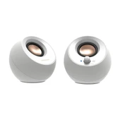 Creative Pebble V3 Beyaz 2.0 USB-C 16W Multimedya Stereo Hoparlör Seti - 2