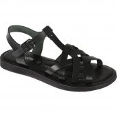 VENÜS 20980208 HAFİF DÜZ TABAN KADIN DERİ SANDALET - 1