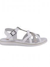 VENÜS 20980208 HAFİF DÜZ TABAN KADIN DERİ SANDALET - 2