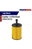 Monreal O Caddy 1.9 TDI Dizel (2004-2010) Filtresi (Yağ) - - 1