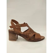 VENÜS 1857209Y KADIN DERİ TOPUKLU SANDALET - 12