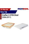 Monreal 2 Crafter .5 TDI Dizel (006-011) Filtre Seti (Hava-Yağ) - -WUNDER - 1