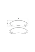 Mga 55372 - Ön Fren Balatası D-max 2002 - 2011 4×4 - 1