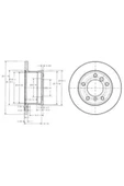 Delphi BG3237 Delphı Dlp- Arka Fren Diski Takım Çift Fiyatıdır Düz 27... - 1