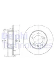 Delphi BG3681 ARKA FREN AYNASI RENAULT MASTER II 00 OPEL MOVANO 00305×12x5DL   7700314107-4403045-4320 - 1