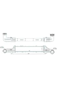 Ori IME515053 Brazing Turbo Radyatörü (ıntercooler) Mercedes E200 Cdı/e200 Komp 95+ W210 (oto/manu) (560x115x53) - 1