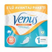 VENÜS HİJYENİK PED NORMAL 30 ADET (3 PAKET) - 1