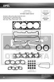 42447403 Motor Takım Conta Üst Astra F G Vectra B Corsa B Zafira 95- 1.6 16v X16xel Keçelı - 1