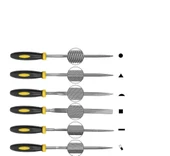 Zhltools 18 cm Mini 6lı Eğe Törpü Seti - 5
