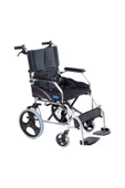 COMFORT PLUS Ky863labj-a12 Alüminyum Transfer Özellikli Refakatçı Frenli Hafif Tekerlekli Sandalye (FÜME) thumbnail 1