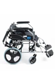 COMFORT PLUS Ky863labj-a12 Alüminyum Transfer Özellikli Refakatçı Frenli Hafif Tekerlekli Sandalye (FÜME) thumbnail 5