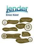 JENDER 5,5 Damla Emici Külot Ekstra Büyük Boy Xlarge 30 Adet - 2