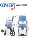 COMFORT PLUS Dm-70 Banyo Ve Tuvalet Özellikli Tekerlekli Sandalye thumbnail 7
