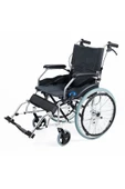 COMFORT PLUS Alüminyum Özellikli Refakatçı Frenli Hafif Tekerlekli Sandalye (FÜME) thumbnail 4