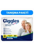 GİGGLES Hasta Bezi Yetişkin Bel Bantlı Tekstil Yüzey Küçük - Small (S) 30 Adet Tekli Pk - 1