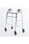 MEDWELT Comfort Plus 4 Tekerlekli Hareketli Katlanır Boy Ayarlanır Yürüteç Wolker - 1