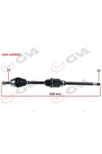 GVA 4429002 KOMPLE AKS SAĞ DOBLO 1.9 JTD 01 DOBLO ALBEA 1.3 MTJ 05 928mm - 1