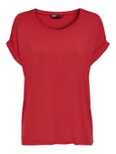 ONLY Bayan Geniş Yaka Basic Tişört 15106662 thumbnail 5