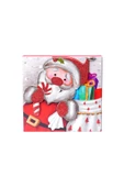Yılbaşı Noel Baba Motifli Hediye Kutusu 15x7 cm - 4