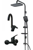 armour armatür SİYAH BANYO BATARYA SETİ - 1