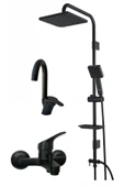 armour armatür Siyah banyo bataryası seti - 1