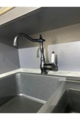 armour armatür lüks lavabo bataryası siyah rustik lavabo bataryası - 2