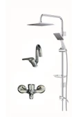 armour armatür Krom banyo batarya seti 3 lü set - 1