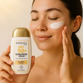 Sanjana Beauty SPF 50, Güneş Koruyucu Krem , Yüksek Koruma , UVA,UVB Filtreli,Nemlendirici, Leke Karşıtı Güneş Kremi ,50 ml - 1