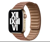 Apple Watch 5 6 7 8 9 Ultra 42 44 45mm Uyumlu Leather Link Kordon thumbnail 9