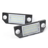 Ford Focus MK2 03-08 C Max 03-08 ile Uyumlu Plaka Ledi Aydınlatma Lambası thumbnail 1