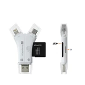 Type-C iPhone Micro Usb Kart Okuyucu SD Multi 4in1 thumbnail 1
