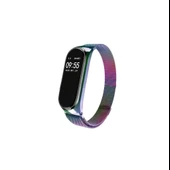 Xiaomi Mi Band 3 4 Uyumlu Akıllı Bileklik Kordon Kayış Hasır Metal thumbnail 6